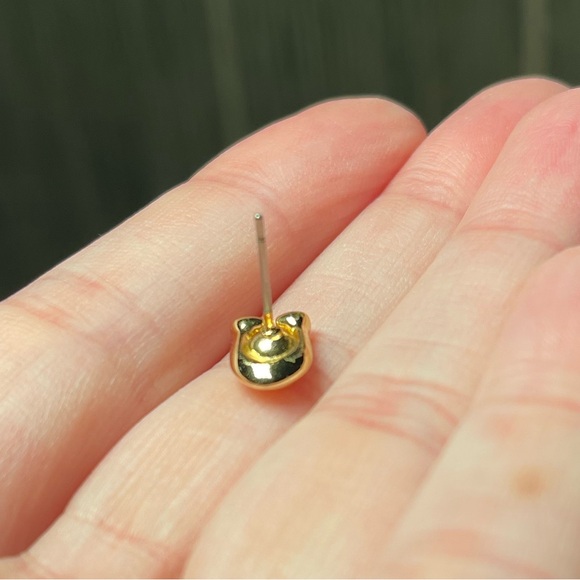 Coach earrings with purple stone - Picture 3 of 4